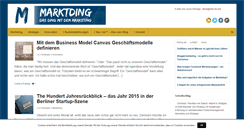Desktop Screenshot of marktding.de